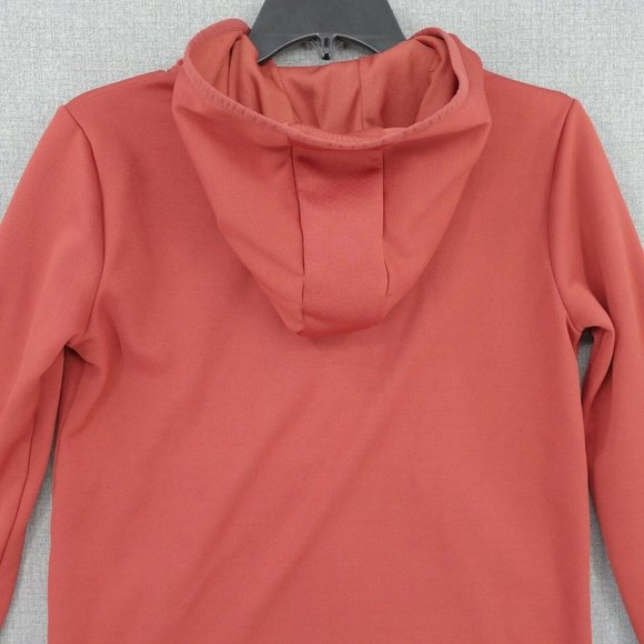 Under Armour Hoodie Sweater Womens Extra Small Red Loose Kangaroo Pocket - Picture 5 of 9